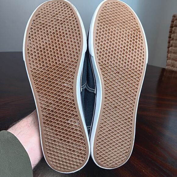 Vans off The Wall Authentic Black/White Low Top Lace Up Canvas Sneaker Women 9.5 - Picture 7 of 8